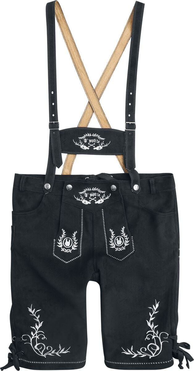 Pantalon imitation cuir  de Collection Spéciale EMP - Oktoberfest Kunstlederhose Sepp - M à 3XL - pour Homme - noir - Collection Spéciale EMP