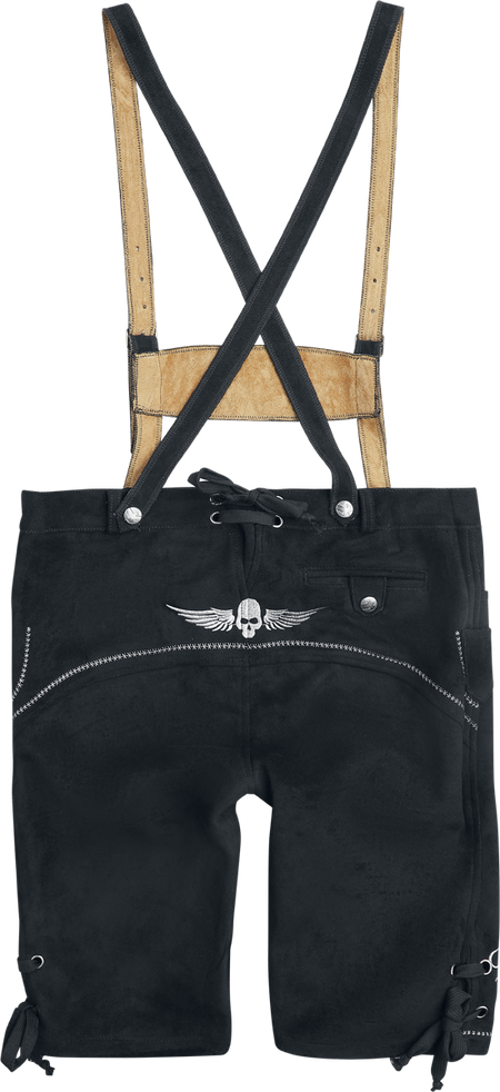 Pantalon imitation cuir  de Collection Spéciale EMP - Oktoberfest Kunstlederhose Sepp - M à 3XL - pour Homme - noir - Collection Spéciale EMP - View 2