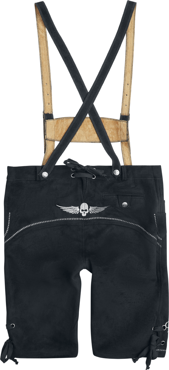 Pantalon imitation cuir  de Collection Spéciale EMP - Oktoberfest Kunstlederhose Sepp - M à 3XL - pour Homme - noir - Collection Spéciale EMP - View 2