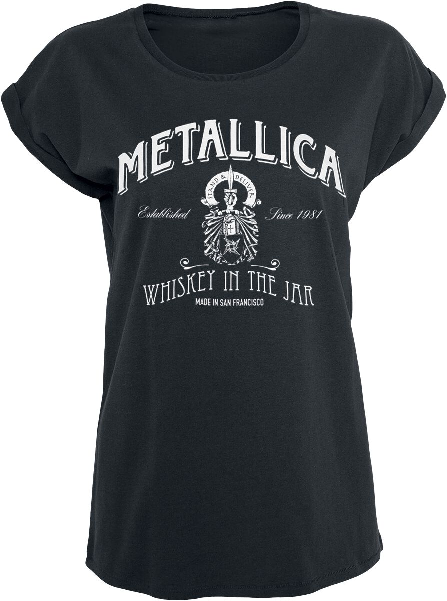 T-Shirt Manches courtes  de Metallica - Whiskey In the Jar - S à 5XL - pour Femme - noir - metallica