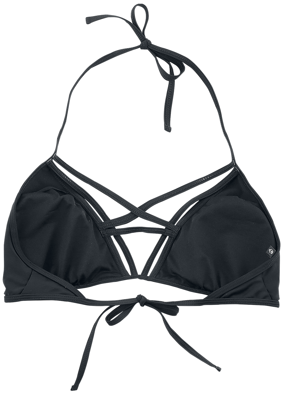 Haut de bikini Gothic de Gothicana by EMP - Mix And Match - M à XXL - pour Femme - noir - Gothicana by EMP - View 2