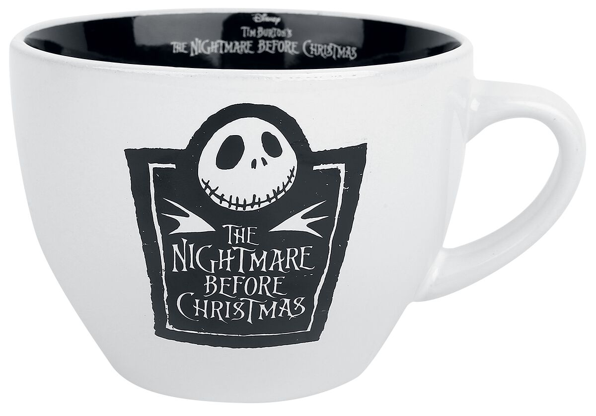 Mug Disney de L'Étrange Noël De Monsieur Jack - Tasse pour Cappucino - pour Unisexe - noir/blanc - L'Étrange Noël De Monsieur Jack