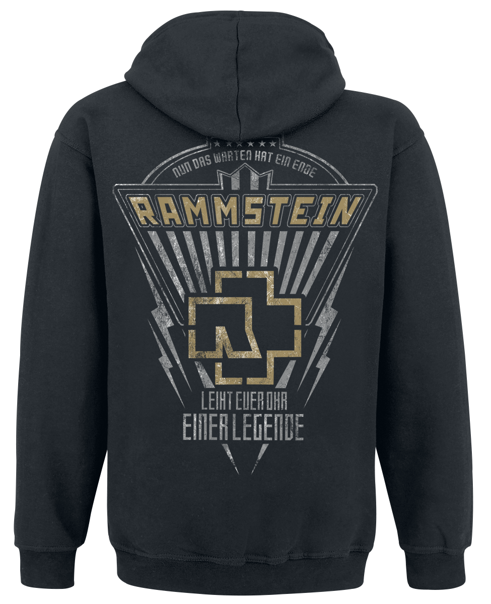 Sweat-shirt à capuche  de Rammstein - Legende - S à XXL - pour Homme - noir - Rammstein - View 2