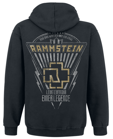 Sweat-shirt à capuche  de Rammstein - Legende - S à XXL - pour Homme - noir - Rammstein - View 2