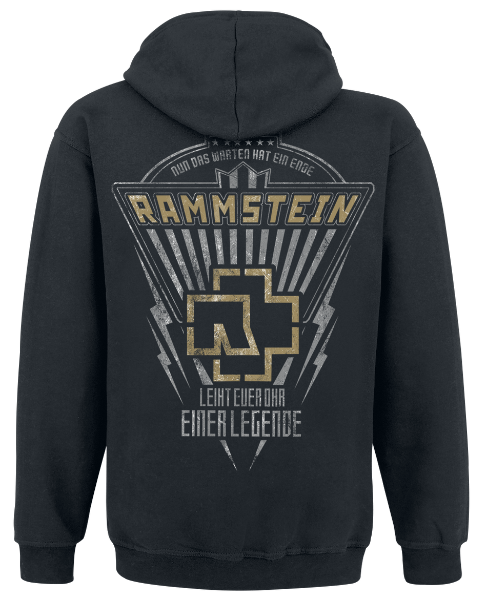 Sweat-shirt à capuche  de Rammstein - Legende - S à XXL - pour Homme - noir - Rammstein - View 2