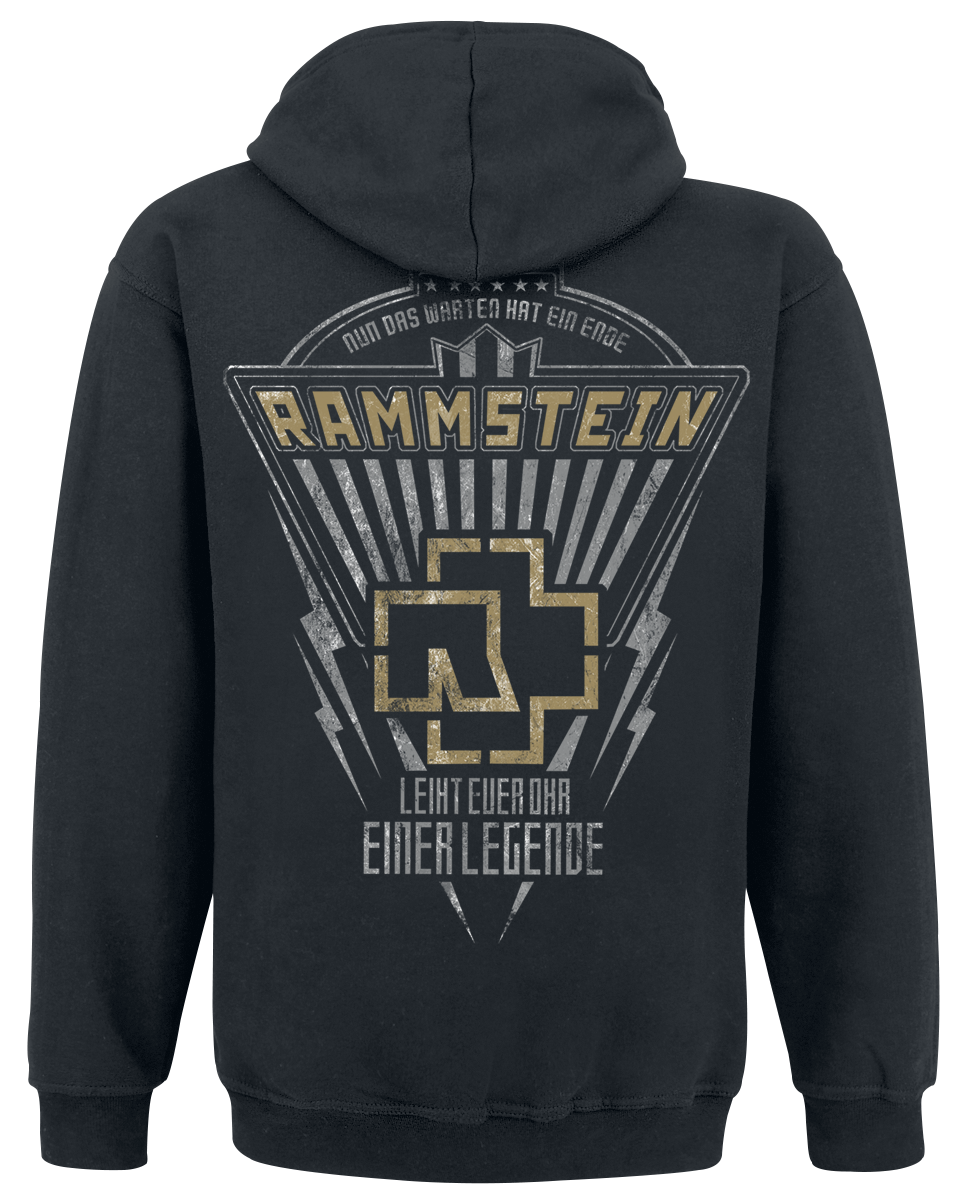 Sweat-shirt à capuche  de Rammstein - Legende - S à XL - pour Homme - noir - Rammstein - View 2