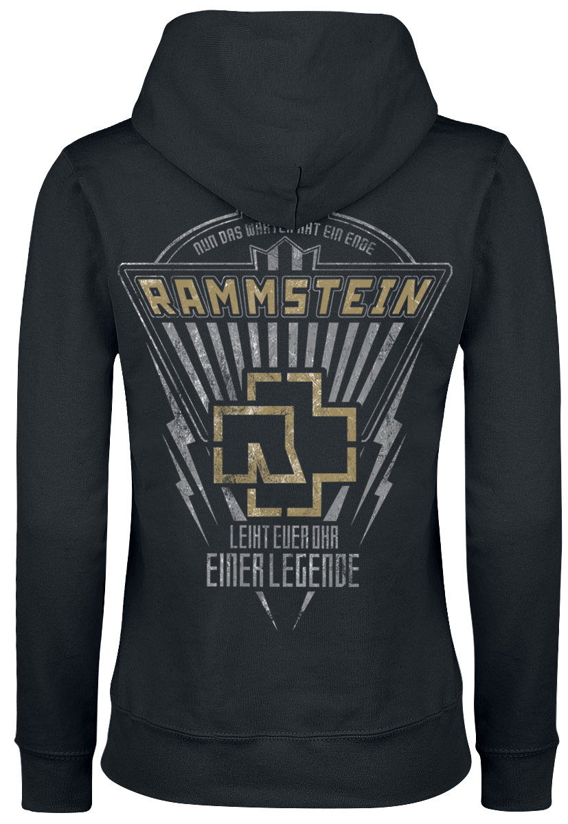 Sweat-shirt à capuche  de Rammstein - Legende - S à XXL - pour Femme - noir - Rammstein - View 2