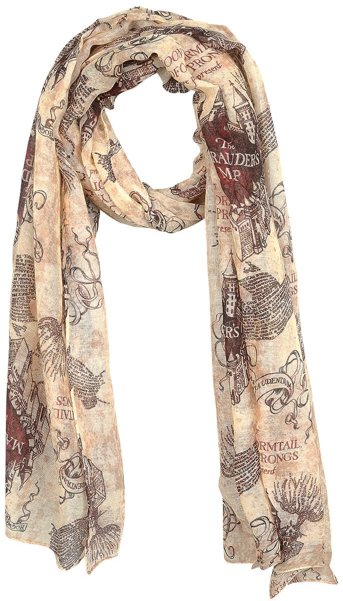 Foulard  de Harry Potter - La Carte Du Maraudeur - pour Femme - multicolore - Harry Potter