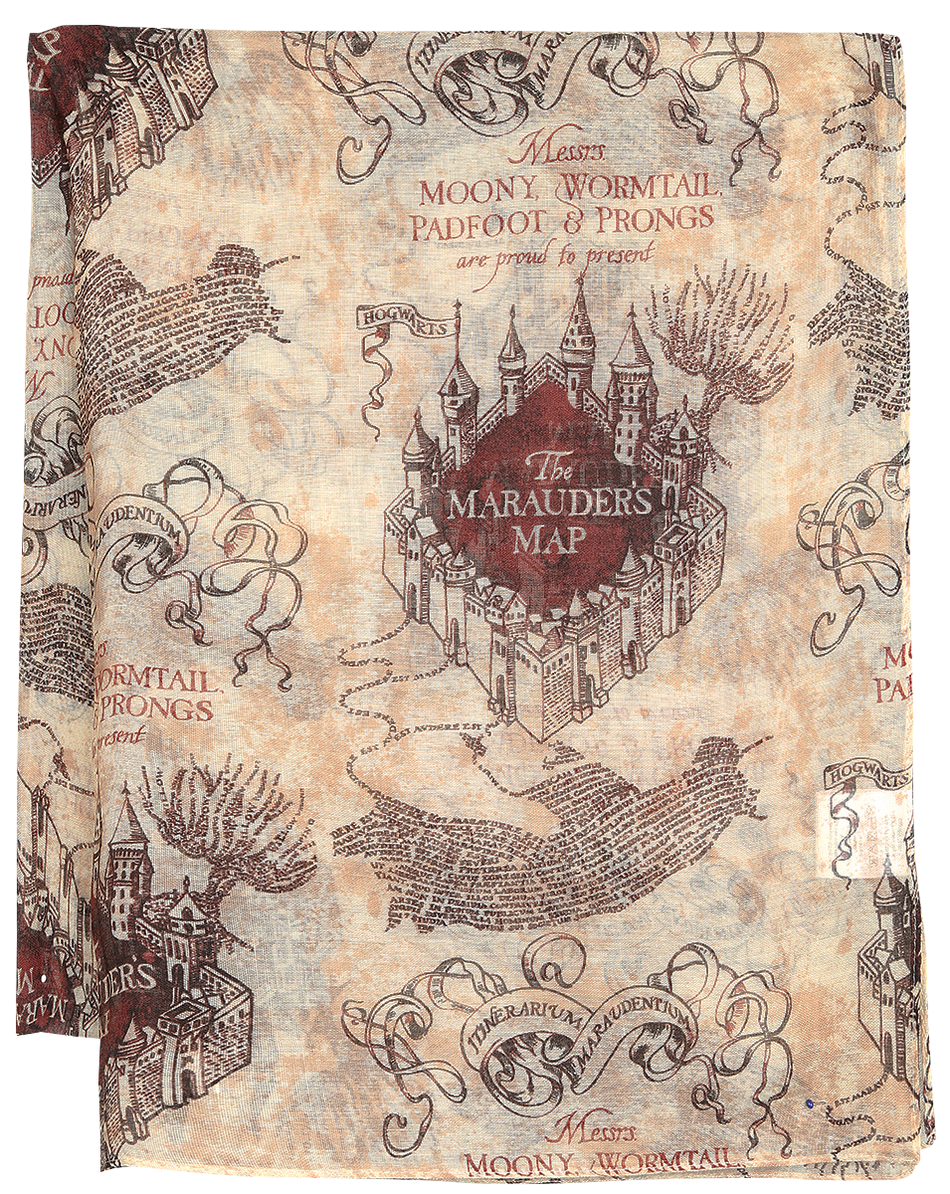 Foulard  de Harry Potter - La Carte Du Maraudeur - pour Femme - multicolore - Harry Potter - View 2