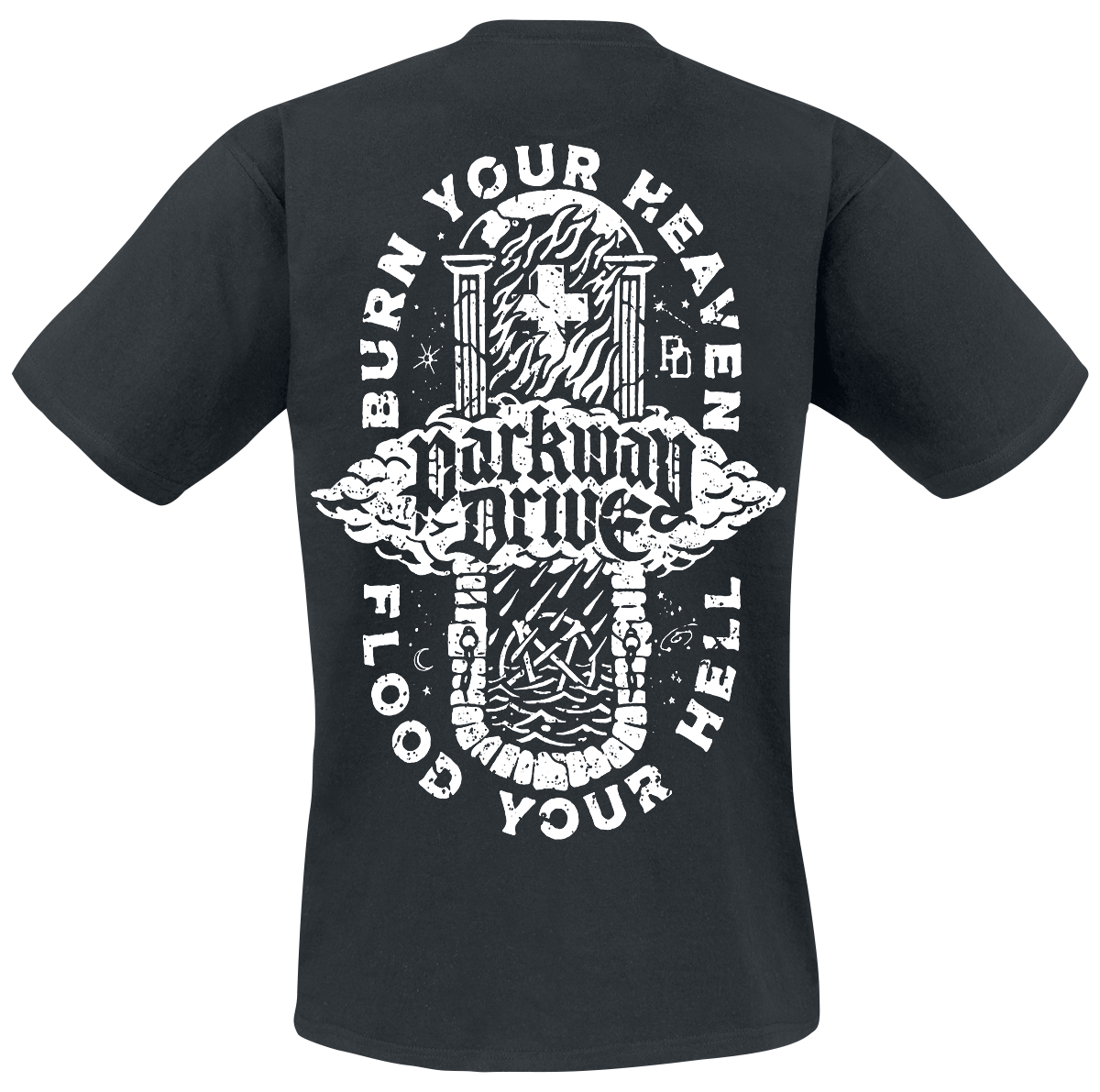 T-Shirt Manches courtes  de Parkway Drive - Burn Your Heaven - M à XXL - pour Homme - noir - Parkway Drive - View 2