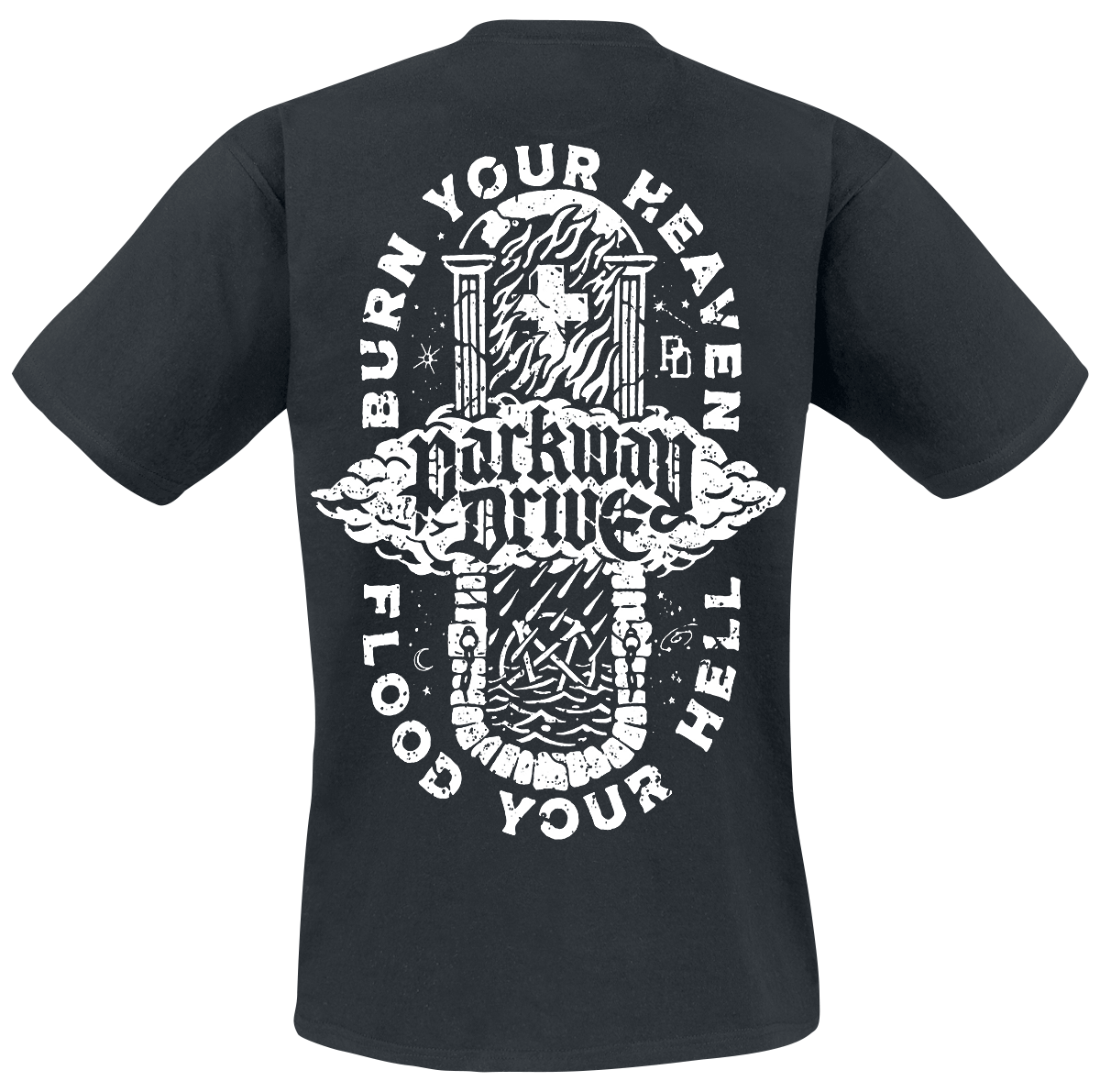 T-Shirt Manches courtes  de Parkway Drive - Burn Your Heaven - M à XXL - pour Homme - noir - Parkway Drive - View 2