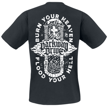 T-Shirt Manches courtes  de Parkway Drive - Burn Your Heaven - M à XXL - pour Homme - noir - Parkway Drive - View 2