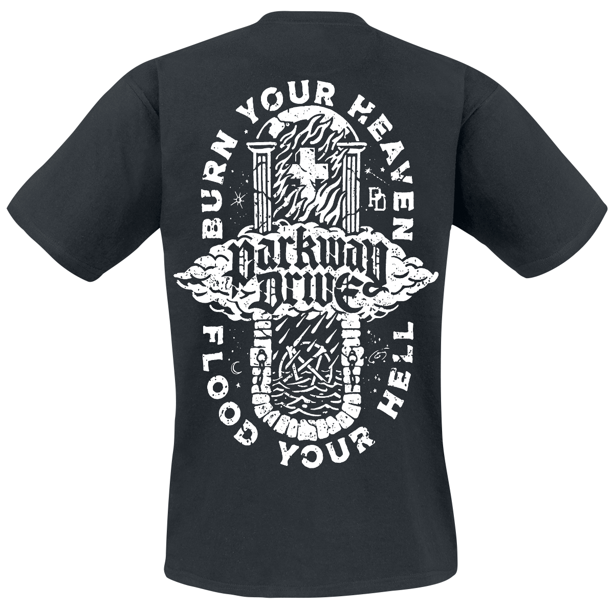 T-Shirt Manches courtes  de Parkway Drive - Burn Your Heaven - M à XXL - pour Homme - noir - Parkway Drive - View 2