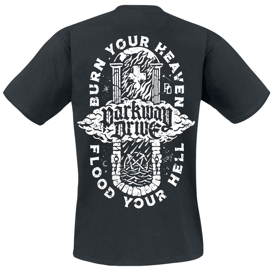 T-Shirt Manches courtes  de Parkway Drive - Burn Your Heaven - M à XXL - pour Homme - noir - Parkway Drive - View 2