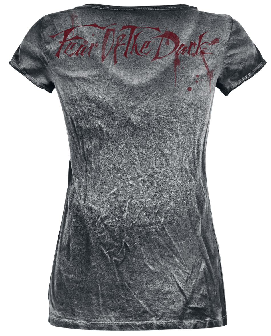 T-Shirt Manches courtes  de Iron Maiden - Fear Of The Dark Vintage - S à 4XL - pour Femme - noir/effet usé - Iron Maiden - View 2