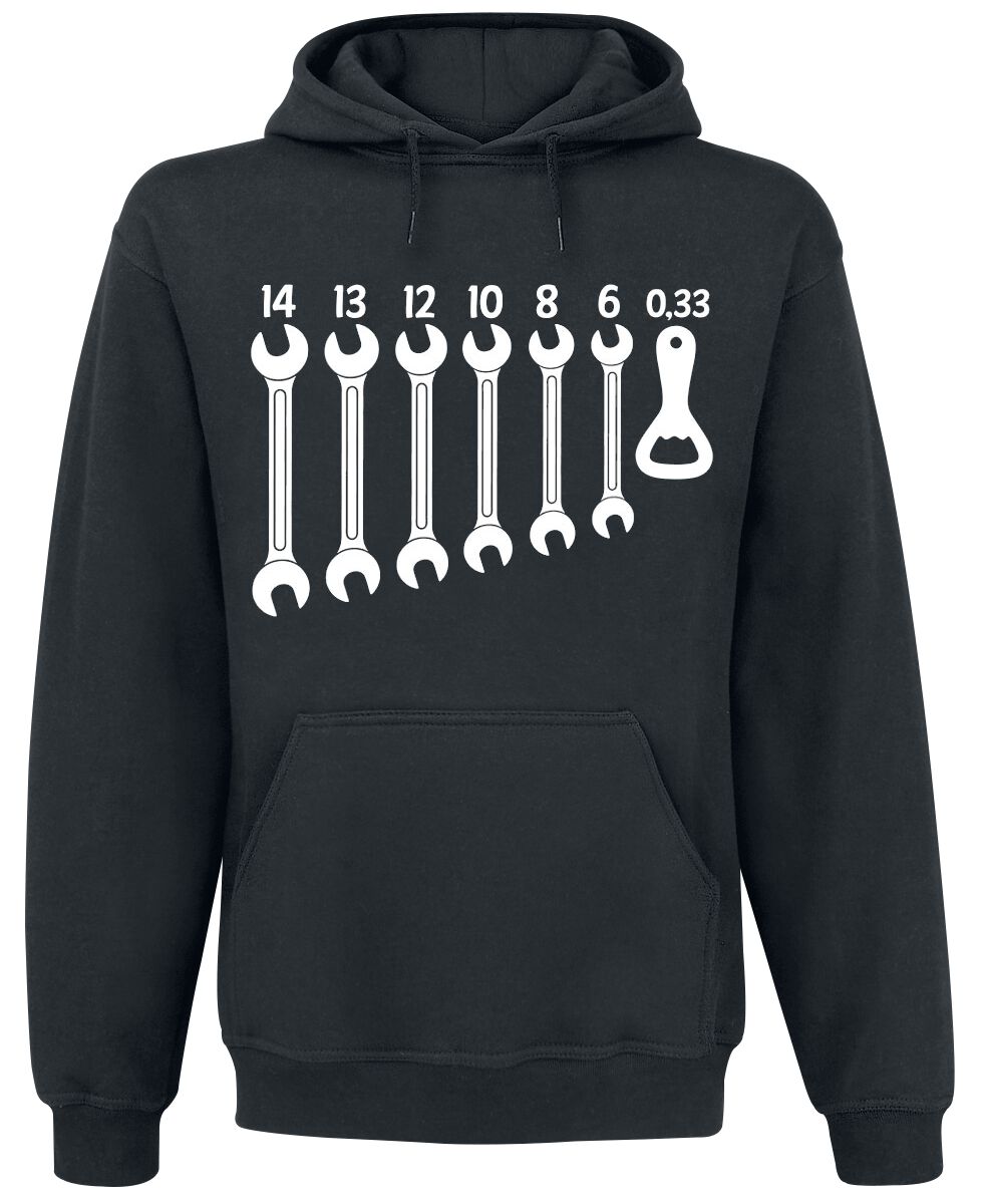 Sweat-shirt à capuche Fun de Alkohol & Party - Décapsuleur - M à 3XL - pour Homme - noir - Alkohol & Party