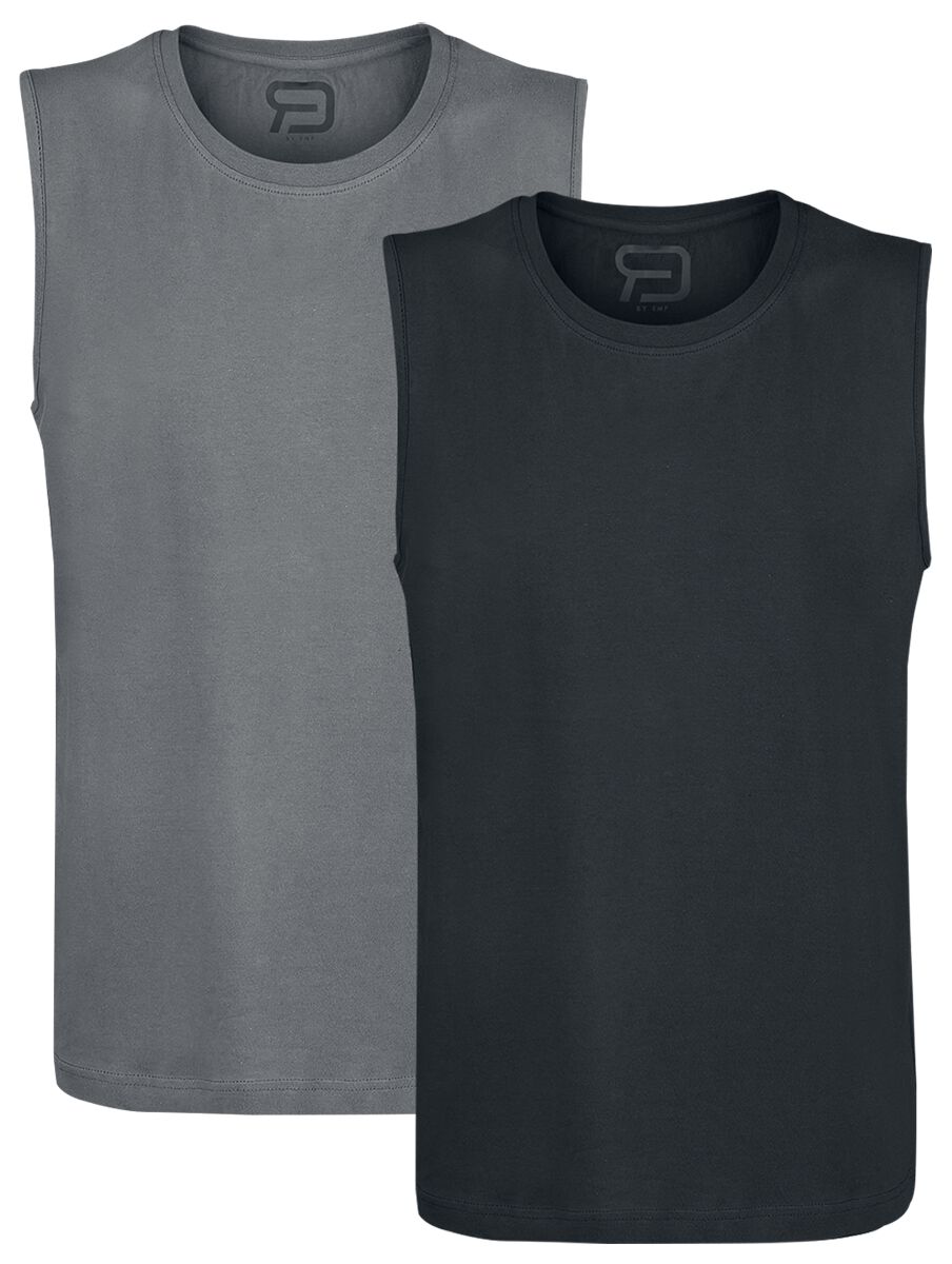 Débardeur  de RED by EMP - Lot De 2 Débardeurs - S à XXL - pour Homme - noir/gris - RED by EMP