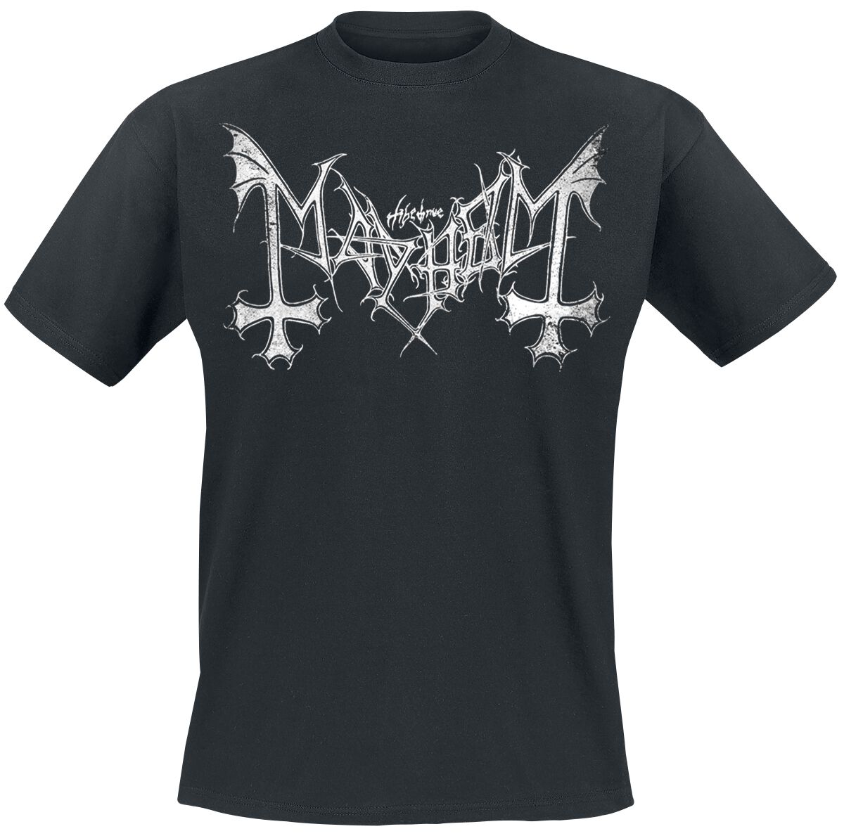 T-Shirt Manches courtes  de Mayhem - Distressed Logo - S à XXL - pour Homme - noir - mayhem