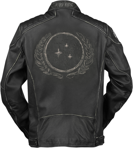 Veste en cuir  de Star Trek - Starship - S à 3XL - pour Homme - noir - Star Trek - View 2