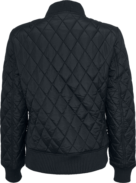 Veste mi-saison  de Urban Classics - Ladies Diamond Quilt Nylon Jacket - XS à XL - pour Femme - noir - Urban Classics - View 2