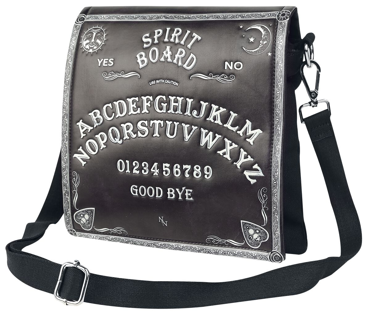 Sac à bandoulière Gothic de Nemesis Now - Ouija - pour Unisexe - noir/blanc - Nemesis Now