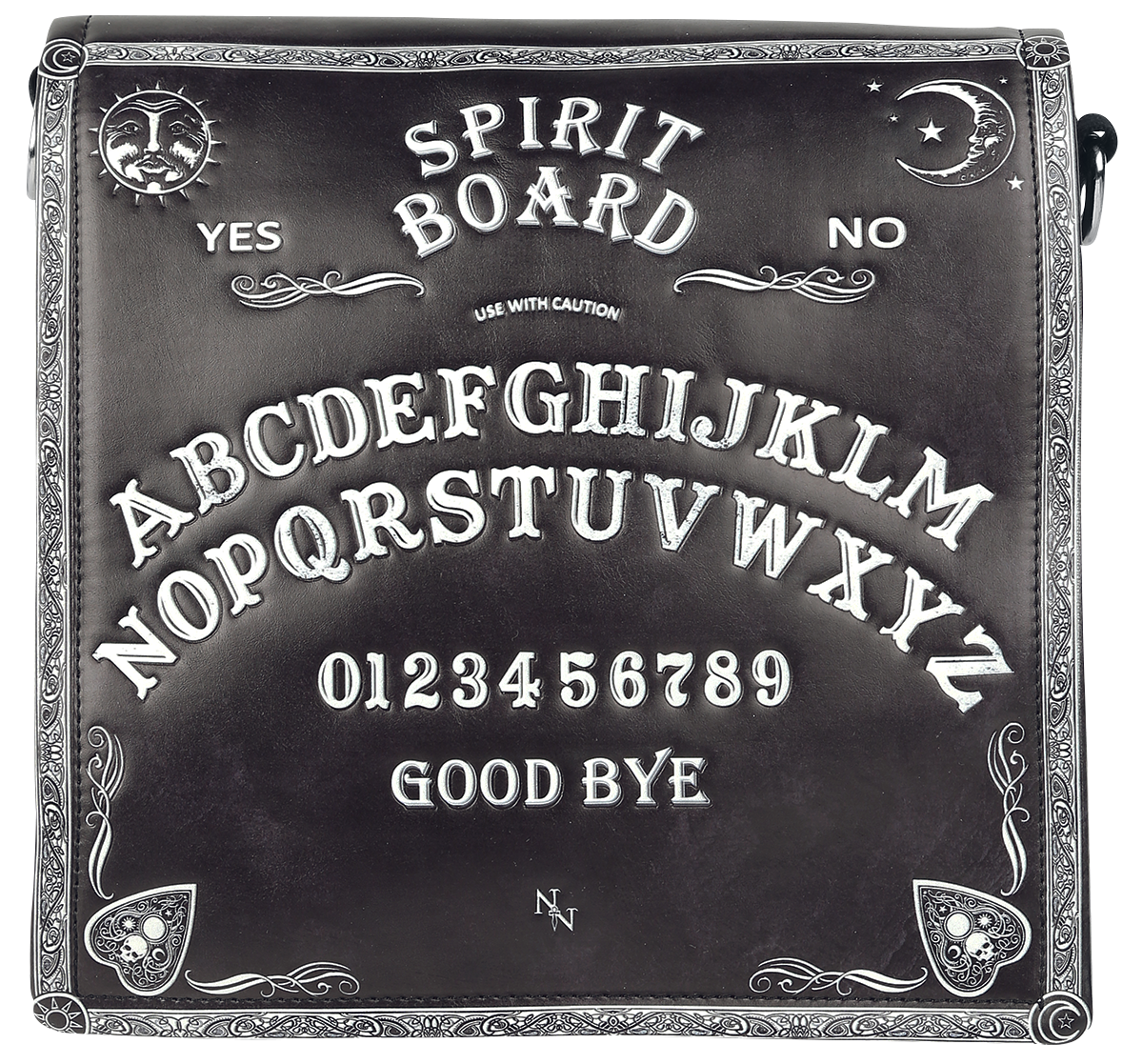 Sac à bandoulière Gothic de Nemesis Now - Ouija - pour Unisexe - noir/blanc - Nemesis Now - View 2