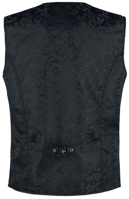 Veste Gothic de Altana Industries - Veste Sans Manches Brocade - S à 5XL - pour Homme - noir - Altana Industries - View 2