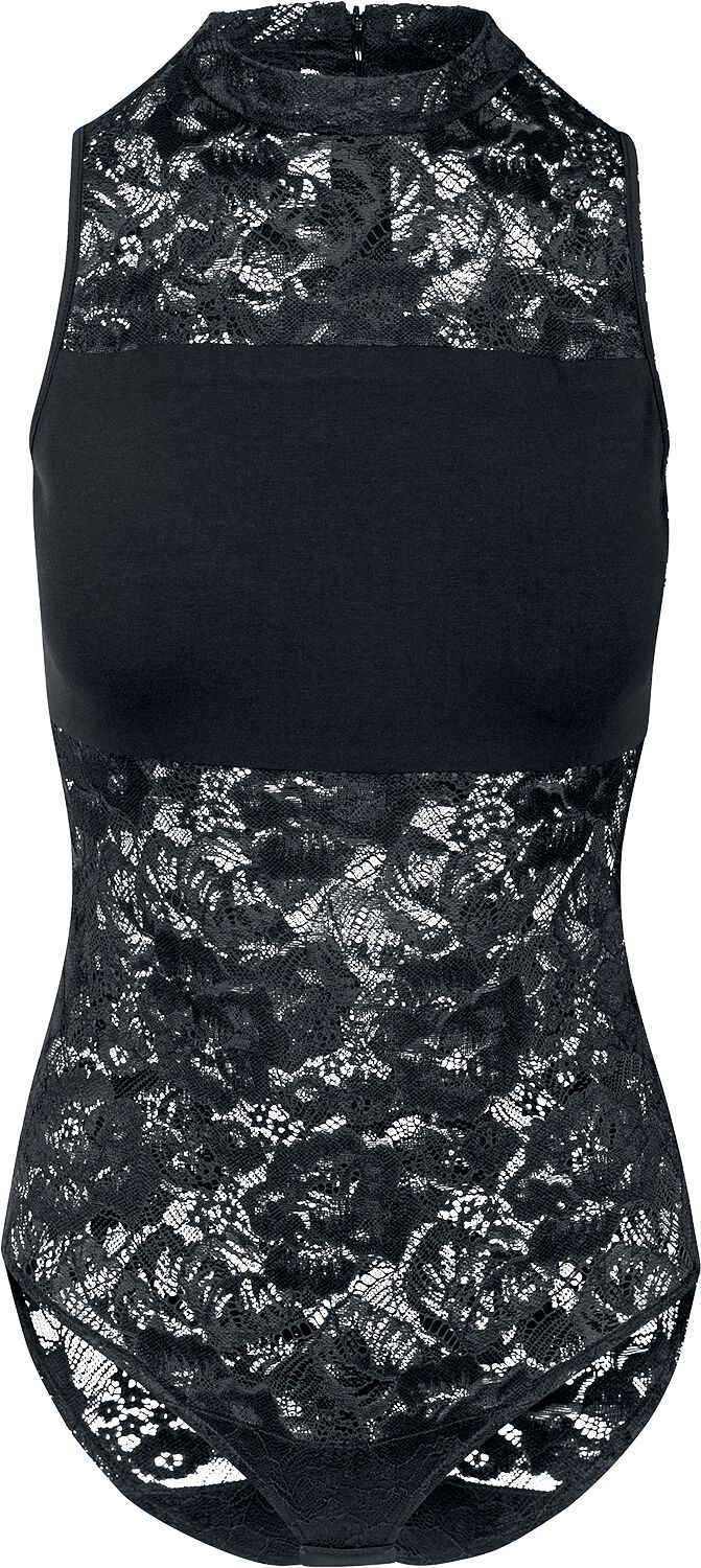Body  de Urban Classics - Body Femme En Dentelle - XS à L - pour Femme - noir - Urban Classics