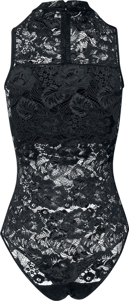 Body  de Urban Classics - Body Femme En Dentelle - XS à L - pour Femme - noir - Urban Classics - View 2