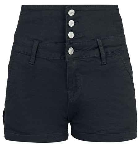 Short Sexy  de Forplay - Short en jean taille haute - 29 à 40 - pour Femme - noir - Forplay