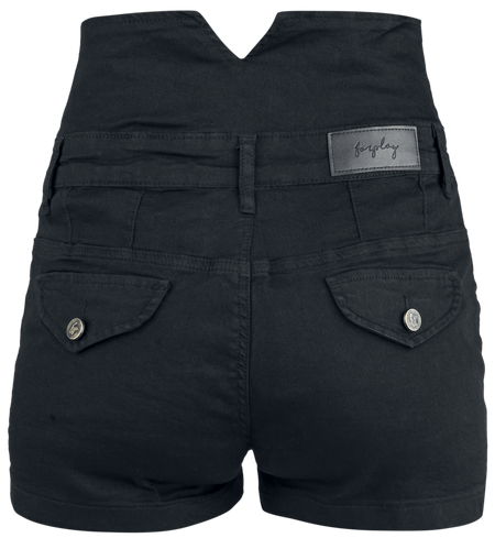 Short Sexy  de Forplay - Short en jean taille haute - 29 à 40 - pour Femme - noir - Forplay - View 2