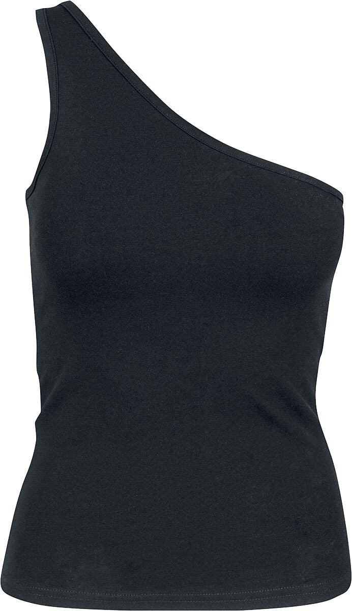 Top  de Urban Classics - Débardeur Asymétrique Femme - XS à XL - pour Femme - noir - Urban Classics