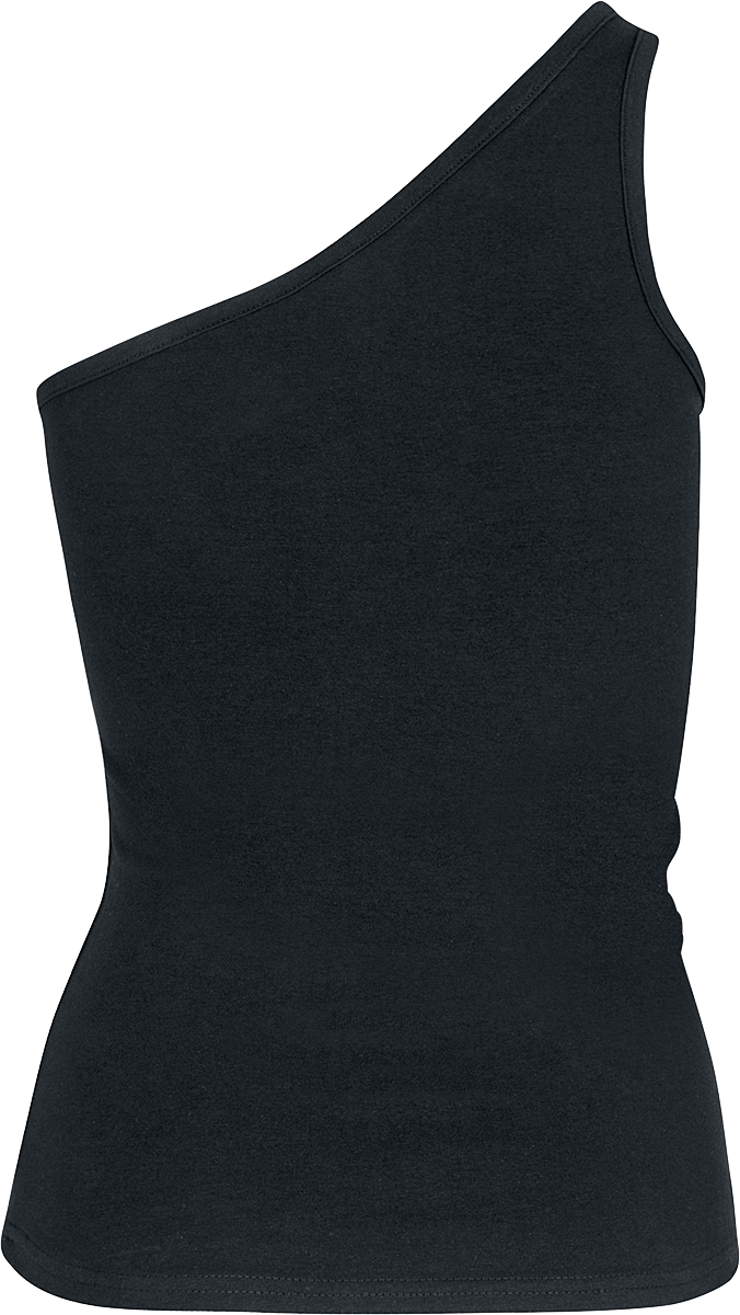 Top  de Urban Classics - Débardeur Asymétrique Femme - XS à XL - pour Femme - noir - Urban Classics - View 2