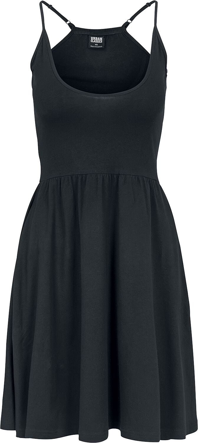 Robe courte  de Urban Classics - Robe Bretelles Fines - XS à M - pour Femme - noir - Urban Classics