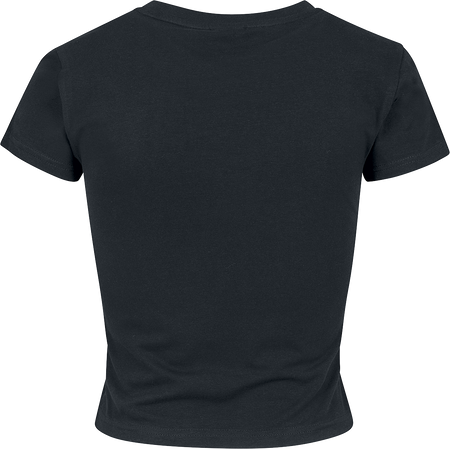 T-Shirt Manches courtes  de Urban Classics - Crop Top Femme En Jersey Souple - S - pour Femme - noir - Urban Classics - View 2