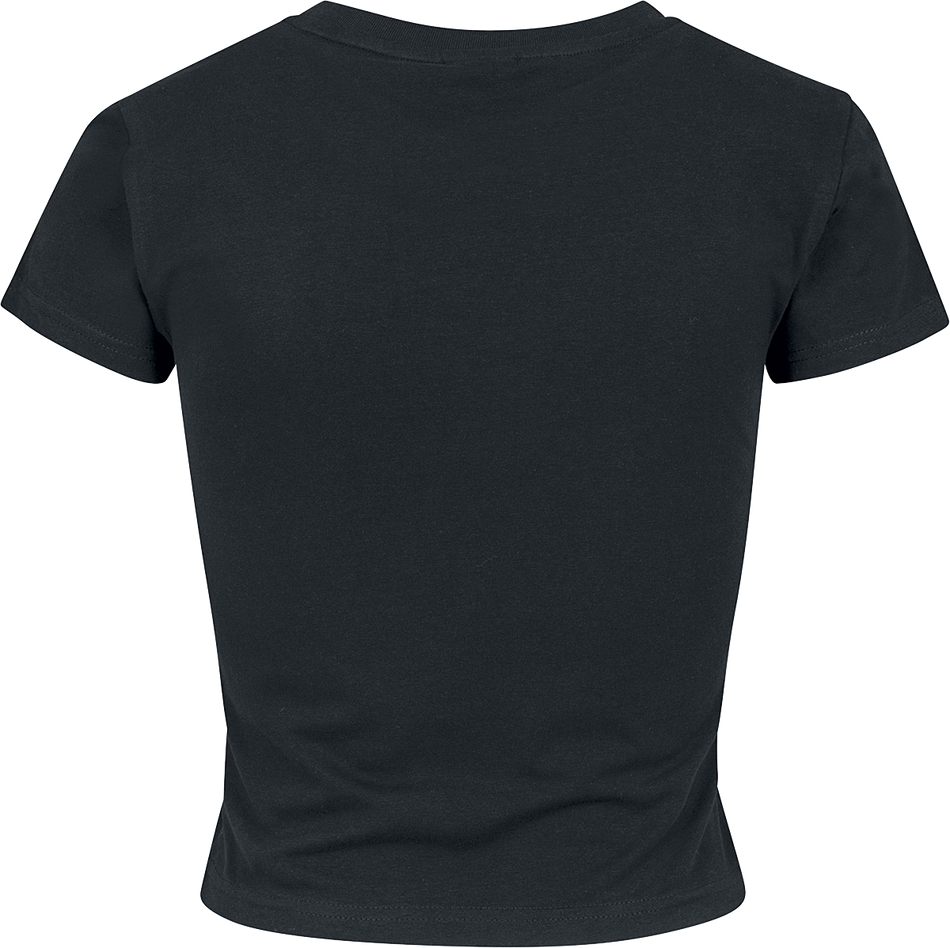 T-Shirt Manches courtes  de Urban Classics - Crop Top Femme En Jersey Souple - S - pour Femme - noir - Urban Classics - View 2