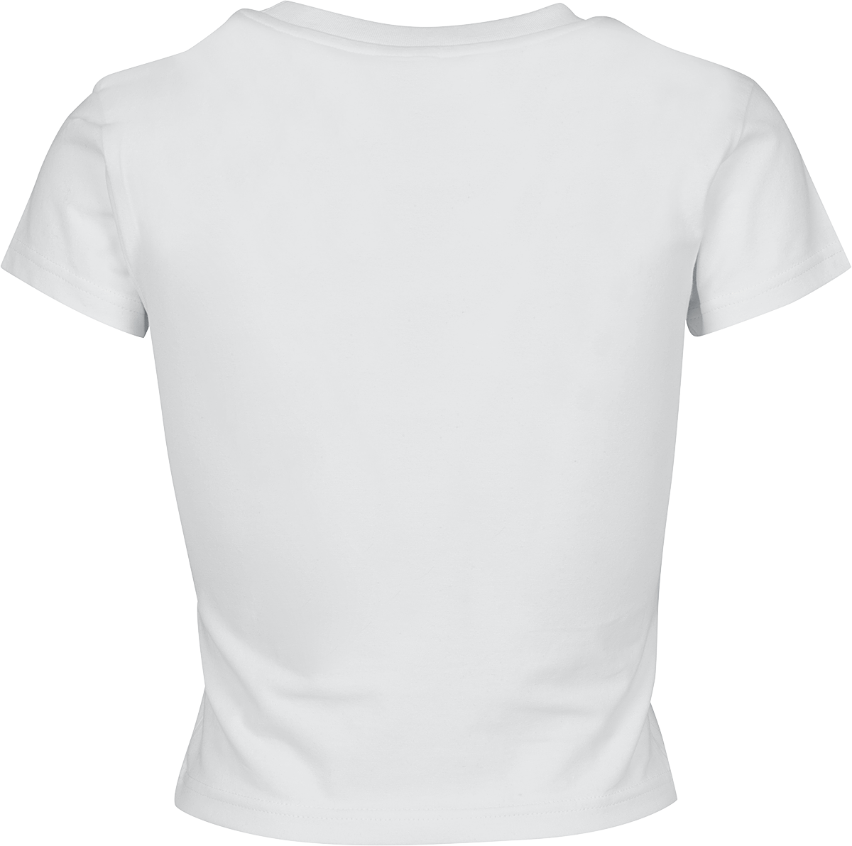 T-Shirt Manches courtes  de Urban Classics - Crop Top Femme En Jersey Souple - S à XL - pour Femme - blanc - Urban Classics - View 2