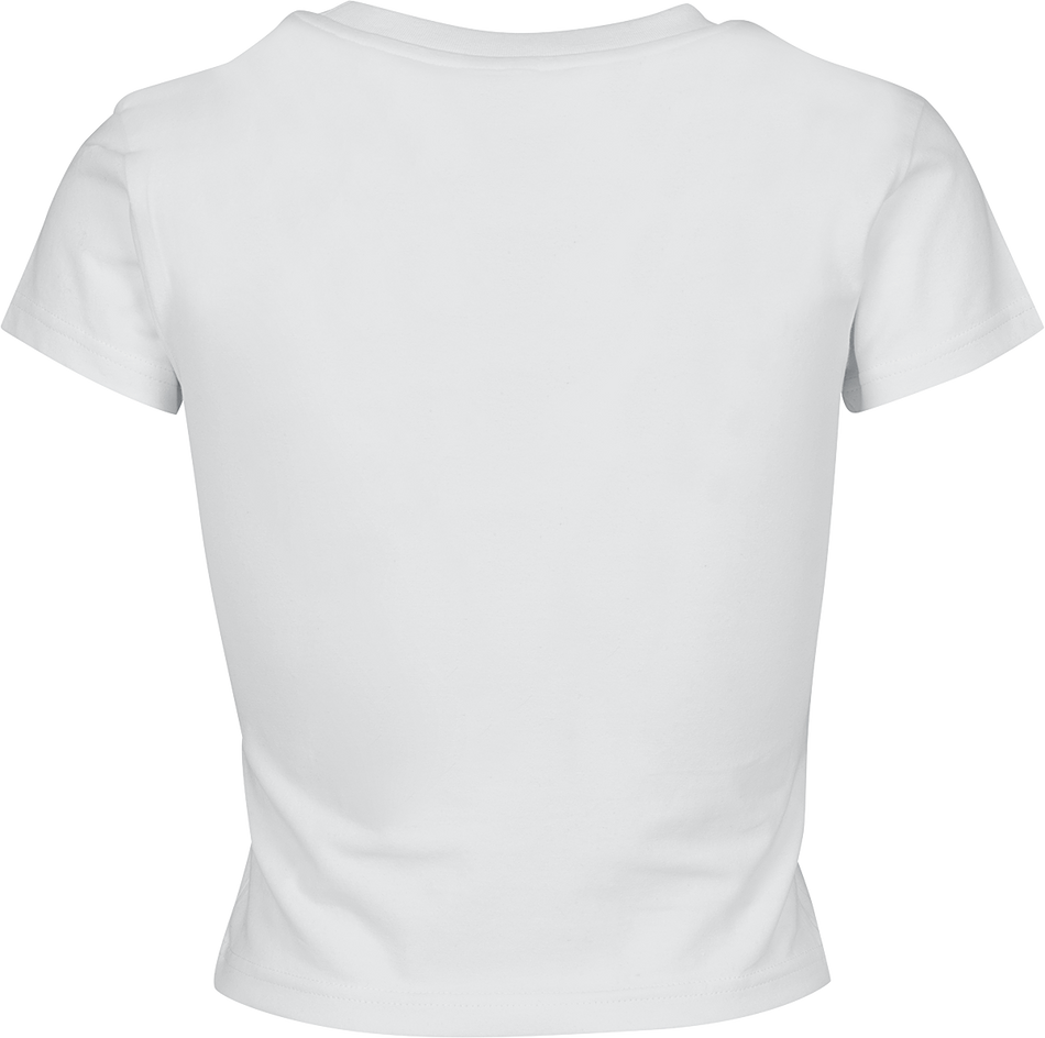 T-Shirt Manches courtes  de Urban Classics - Crop Top Femme En Jersey Souple - S à XL - pour Femme - blanc - Urban Classics - View 2