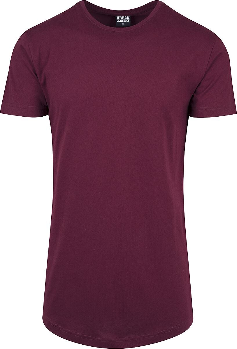 T-Shirt Manches courtes  de Urban Classics - T-shirt Long - S à XXL - pour Homme - lie-de-vin - Urban Classics