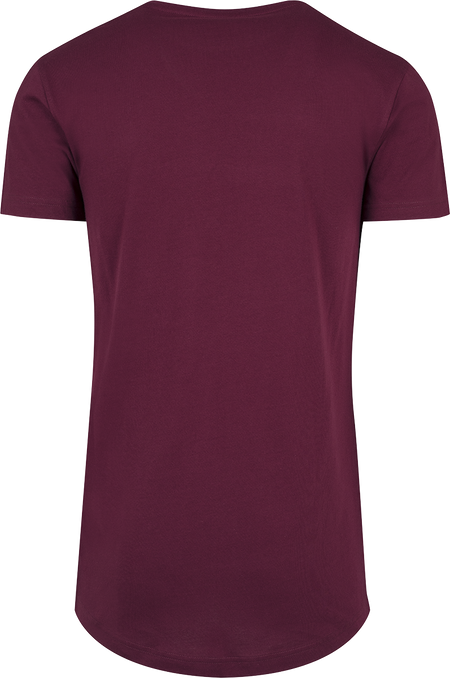 T-Shirt Manches courtes  de Urban Classics - T-shirt Long - S à L - pour Homme - lie-de-vin - Urban Classics - View 2