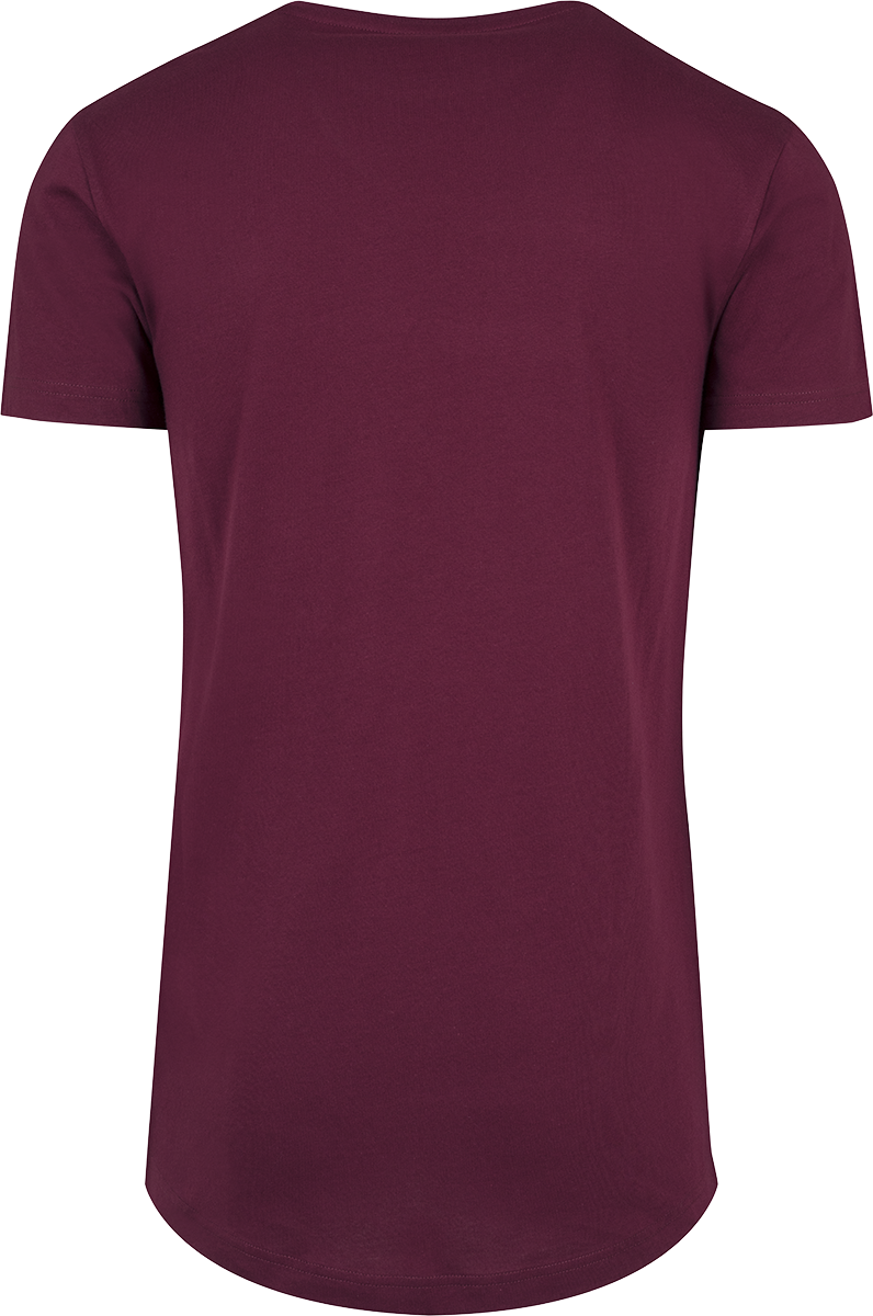 T-Shirt Manches courtes  de Urban Classics - T-shirt Long - S à XXL - pour Homme - lie-de-vin - Urban Classics - View 2