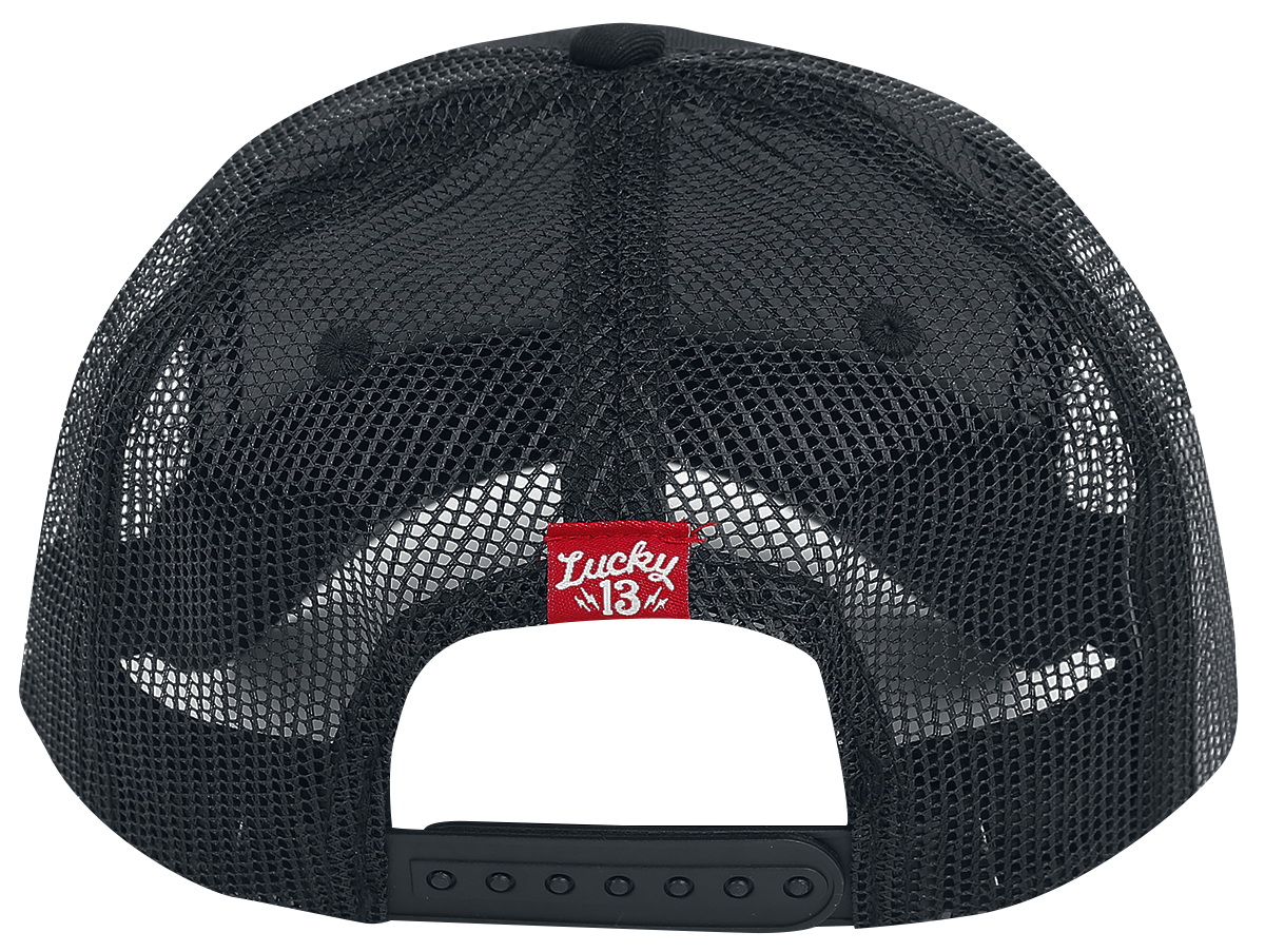 Casquette Rockabilly de Lucky 13 - Casquette Camionneur Fast And Loud - pour Unisexe - noir - Lucky 13 - View 2