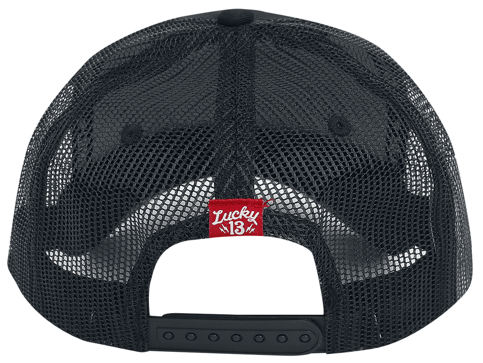 Casquette Rockabilly de Lucky 13 - Casquette Camionneur Fast And Loud - pour Unisexe - noir - Lucky 13 - View 2