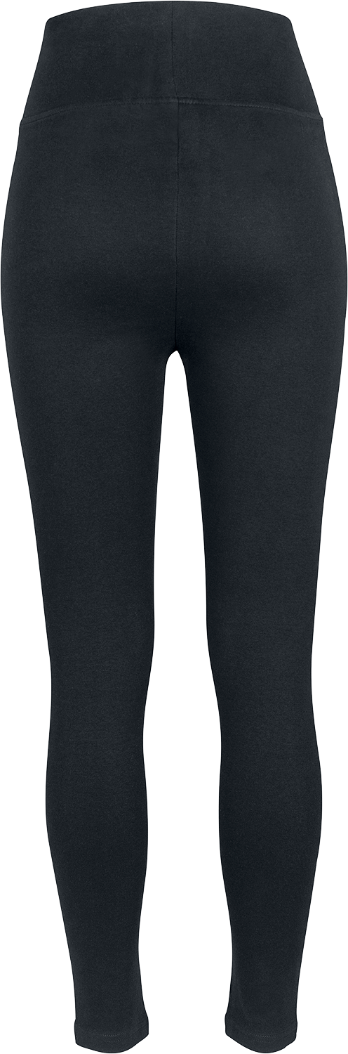 Legging  de Urban Classics - Leggings Taille Haute En Jersey Femme - XS à L - pour Femme - noir - Urban Classics - View 2