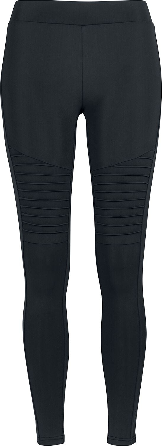 Legging  de Urban Classics - Leggings Femme Avec Genoux Motards - S à 4XL - pour Femme - noir - Urban Classics