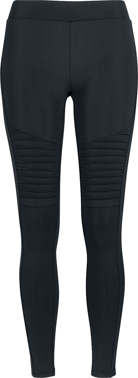 Legging  de Urban Classics - Leggings Femme Avec Genoux Motards - S à 4XL - pour Femme - noir - Urban Classics