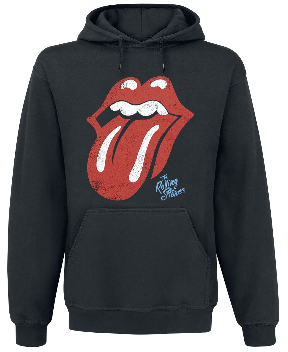 Sweat-shirt à capuche  de The Rolling Stones - Tongue - S à XXL - pour Homme - noir - The Rolling Stones