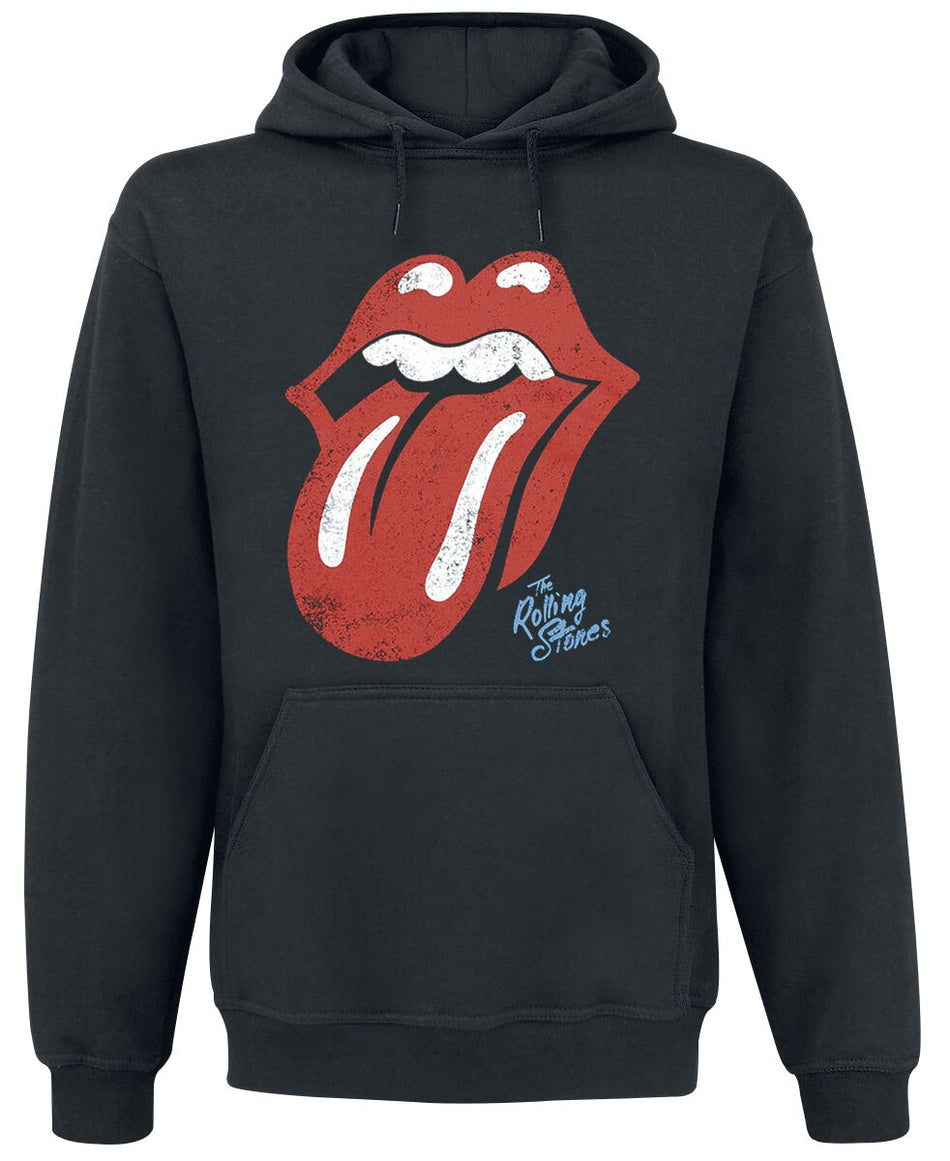 Sweat-shirt à capuche  de The Rolling Stones - Tongue - S à XXL - pour Homme - noir - The Rolling Stones