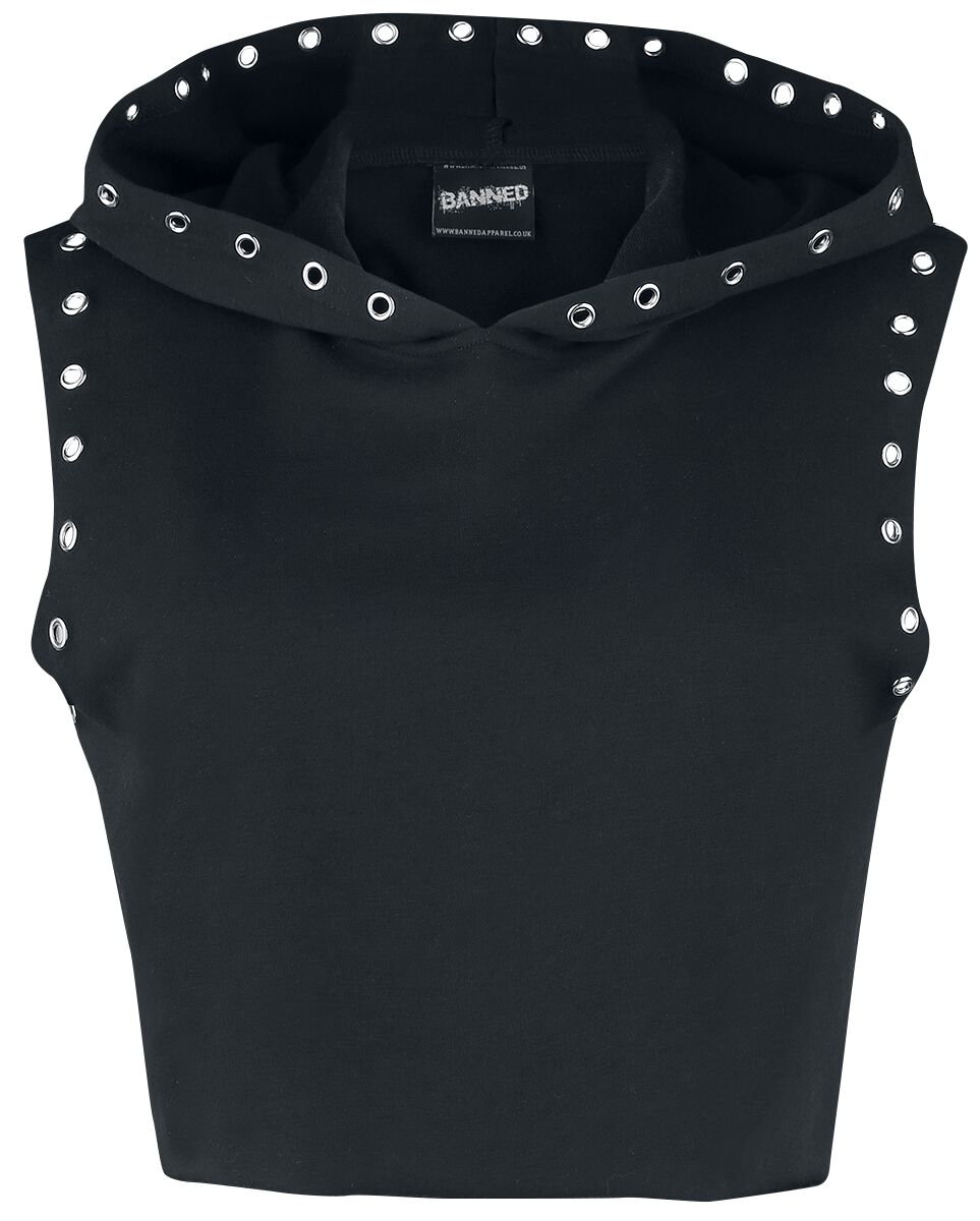 Top Gothic de Banned Alternative - Haut À Capuche B Movie - S à XL - pour Femme - noir - Banned Alternative