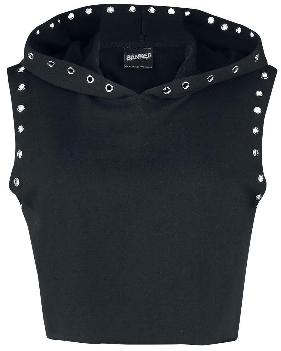Top Gothic de Banned Alternative - Haut À Capuche B Movie - S à XL - pour Femme - noir - Banned Alternative
